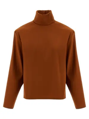 Structured shoulder sweater SAINT LAURENT Orange