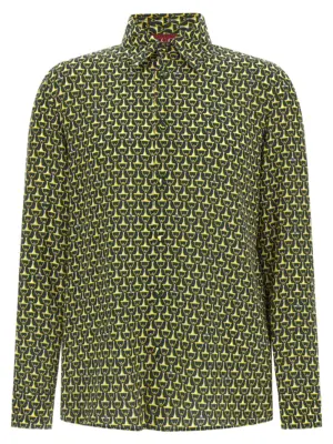 Horsebit shirt GUCCI Green