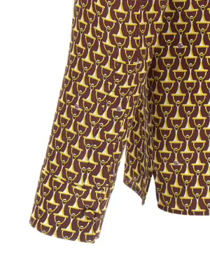 Horsebit shirt 100% silk GUCCI Multicolor