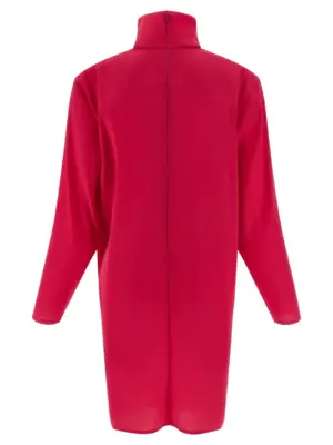 Structured shoulder dress 849606Y6I855244 SAINT LAURENT Fuchsia