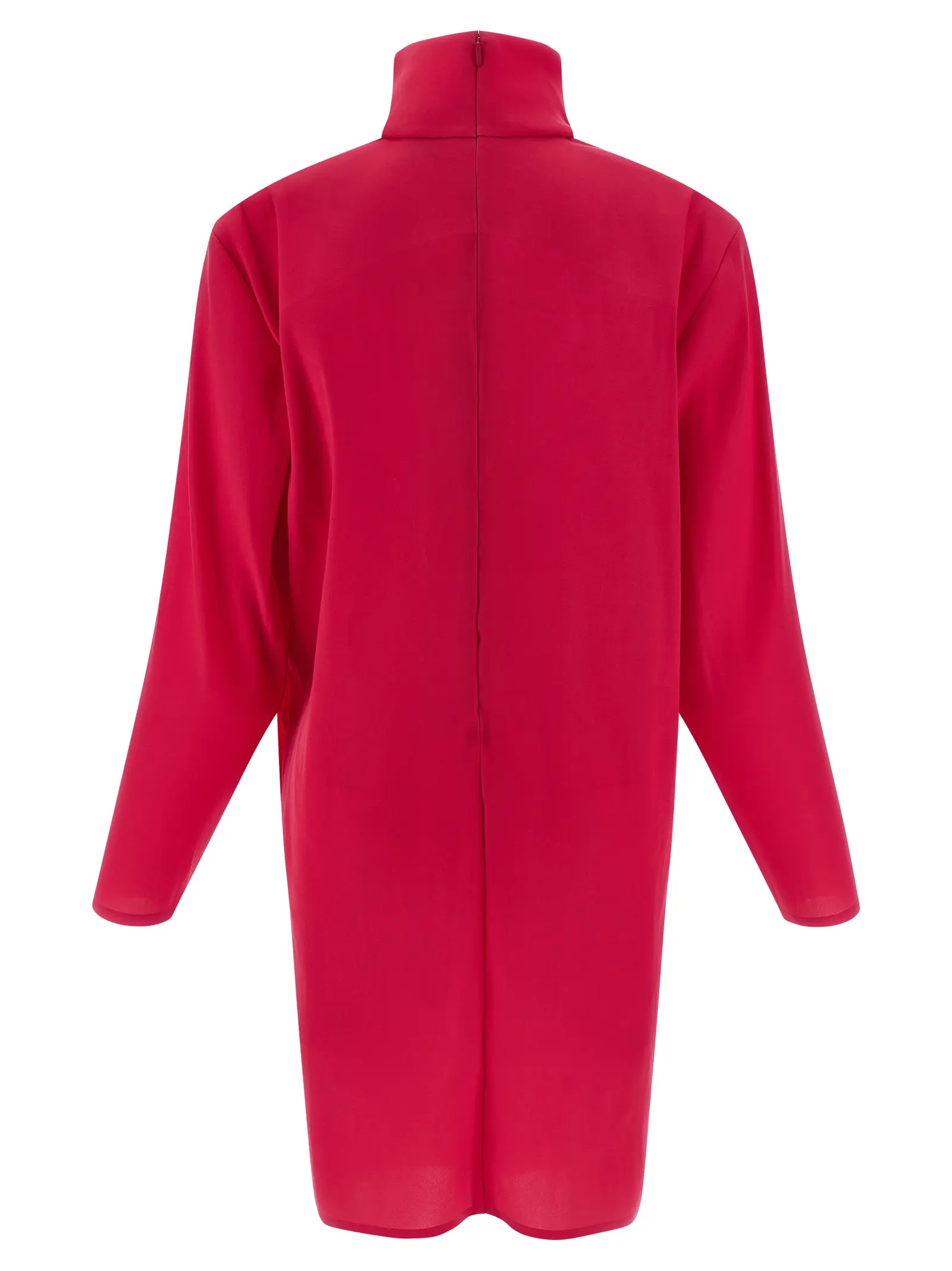 Сукня із структурними плечима Structured shoulder Saint Laurent Фуксія 2 Structured shoulder dress 849606Y6I855244 SAINT LAURENT Fuchsia
