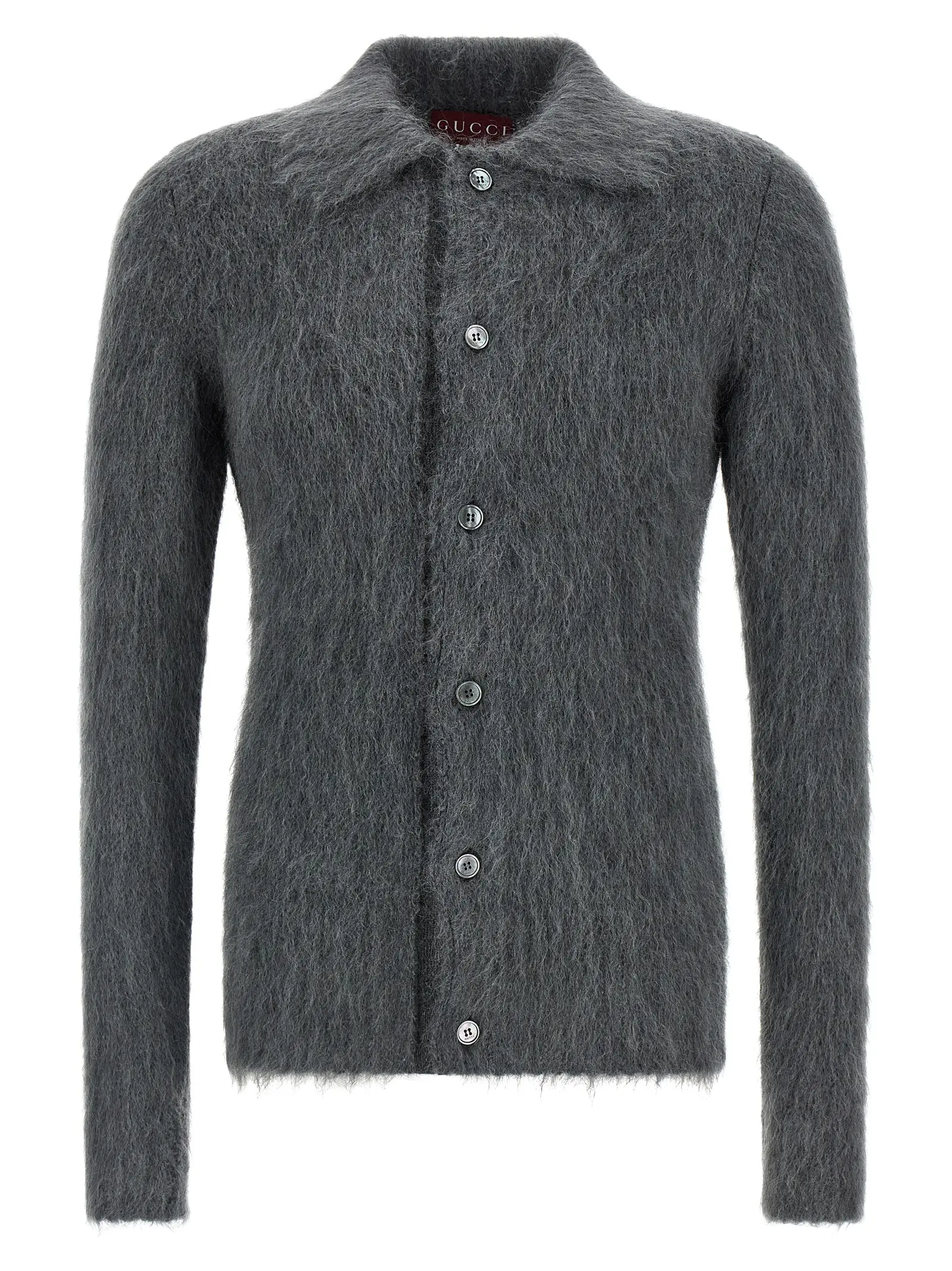 Кардиган мохеровий Gucci Сірий 1 Mohair wool cardigan GUCCI Gray