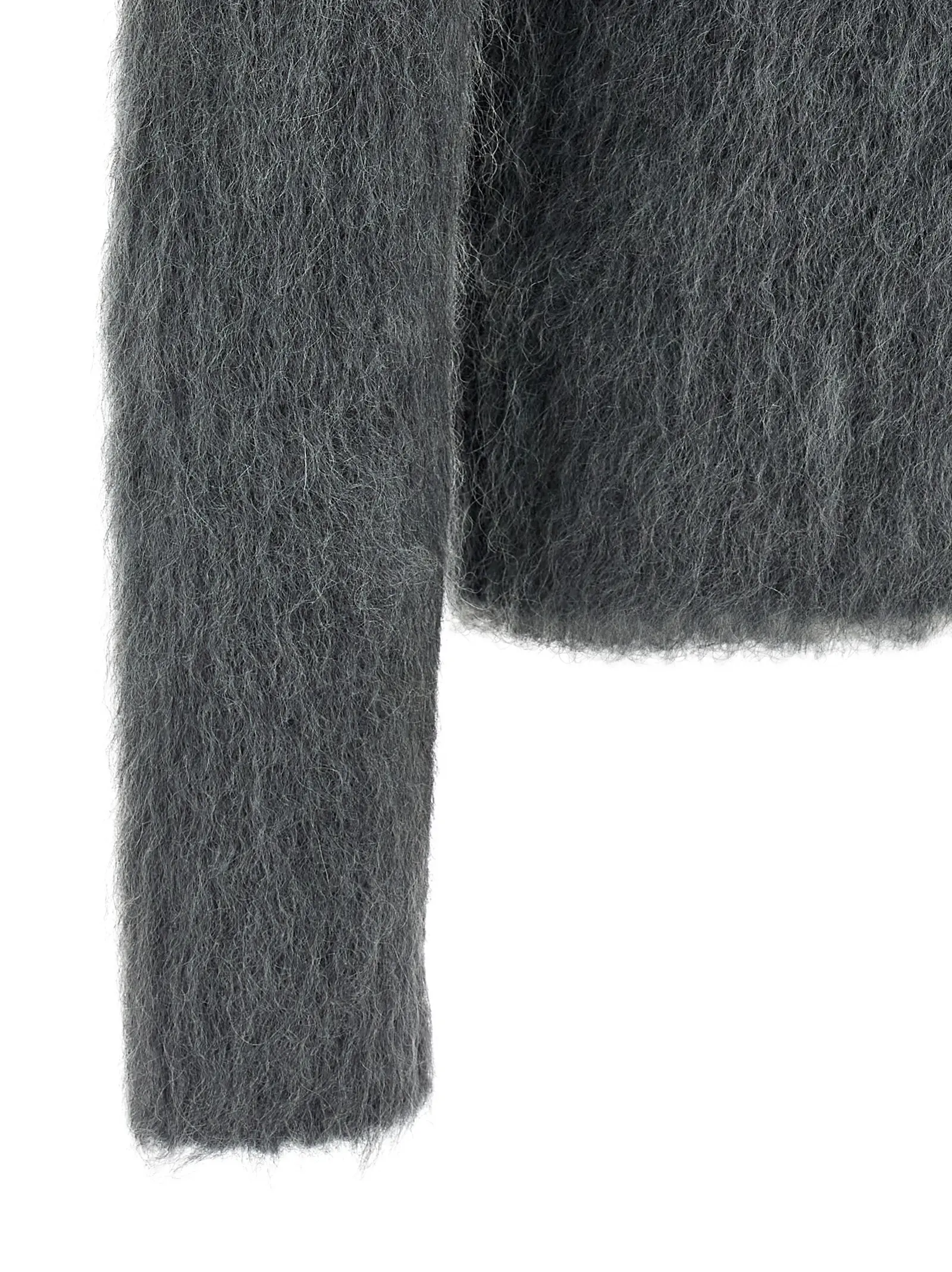Кардиган мохеровий Gucci Сірий 4 Mohair wool cardigan 67% mohair wool 28% polyamide 5% wool GUCCI Gray