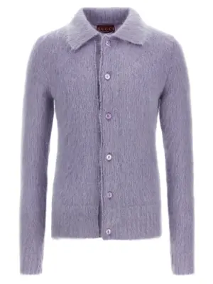 'Polo' cardigan GUCCI Purple