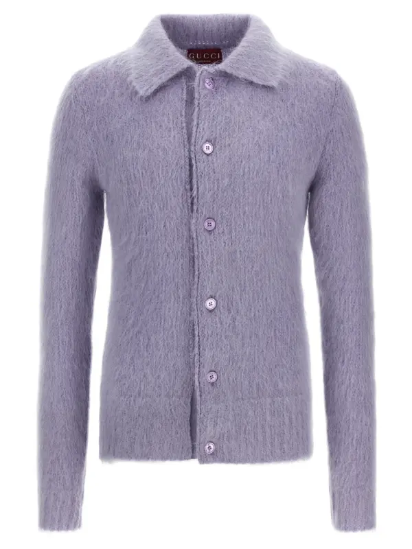'Polo' cardigan GUCCI Purple