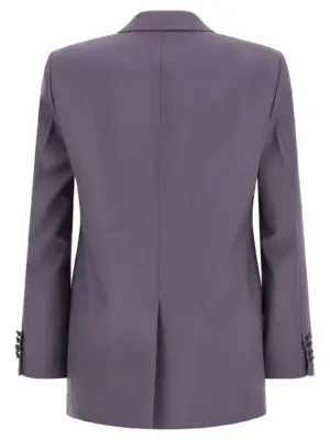 Double-breasted wool blazer 849881Z7AZ05388 GUCCI Purple