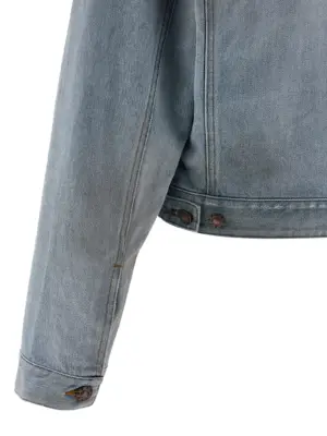 Double layer jacket 100% cotton BALENCIAGA Light Blue