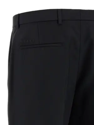 Tailored trousers 100% polyester GUCCI Black