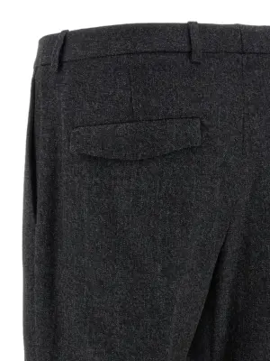 Mouliné pants 100% wool GUCCI Gray