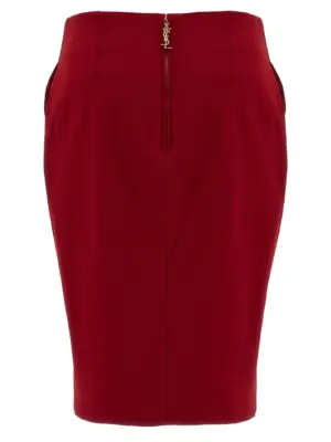 Pencil skirt 852654Y5J196054 SAINT LAURENT Red
