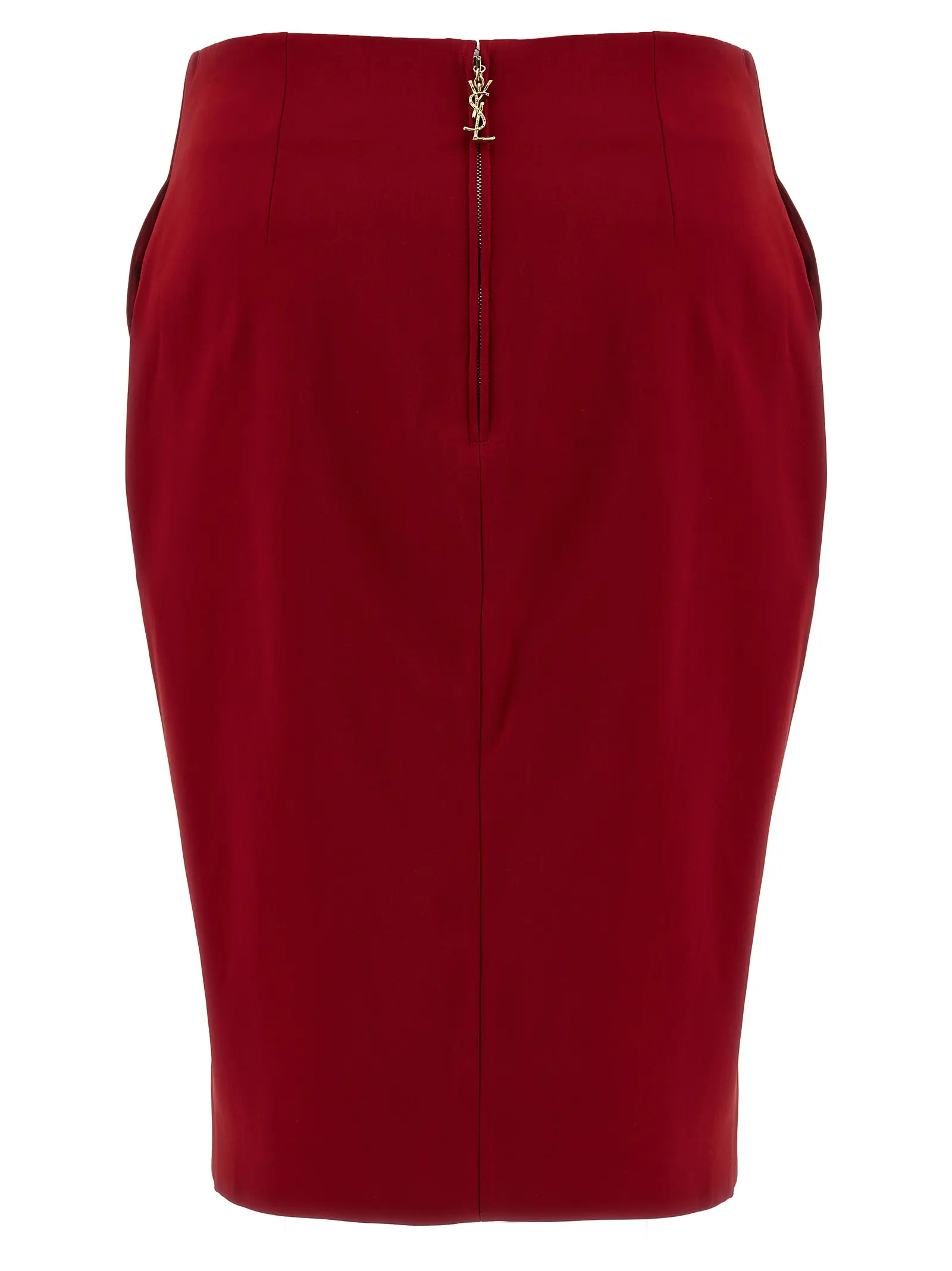 Спідниця-олівець Pencil Saint Laurent Червона 2 Pencil skirt 852654Y5J196054 SAINT LAURENT Red