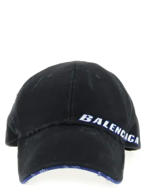 Logo cap BALENCIAGA Black