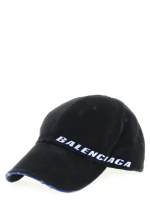 Logo cap 854036410B21000 BALENCIAGA Black