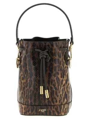 'Mon Tresor' mini bucket bag FENDI Brown