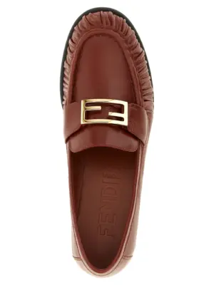 'Baguette' loafers 100% lamb leather (Ovis aries) FENDI Brown