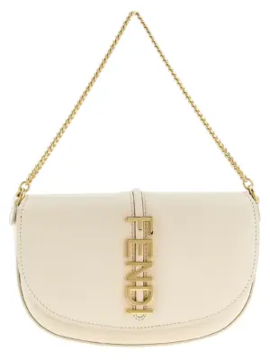 'Fendigraphy' Wallet on Chain FENDI Beige