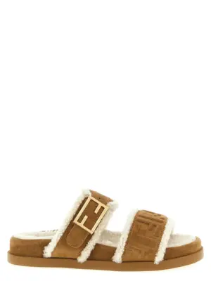 'Fendi Feel' sandals FENDI Beige