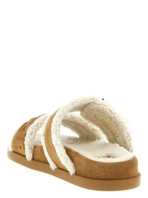 'Fendi Feel' sandals Woman FENDI Beige