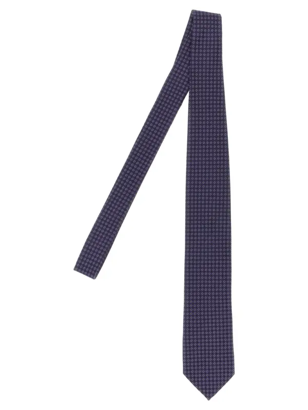Patterned silk tie PAL ZILERI Purple