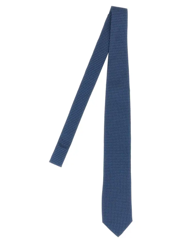 Patterned silk tie PAL ZILERI Blue