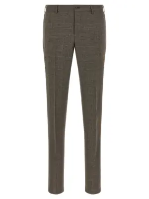 'Duca' dress 54% polyester 44% wool 2% elastane PAL ZILERI Brown