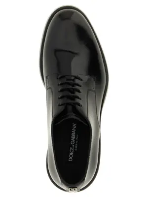 Derby Lace-Up Shoes 100% calfskin leather (Bos Taurus) DOLCE & GABBANA Black