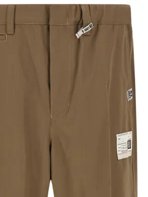 'Mix Layered Wool Gabardine' pants Man MAISON MIHARA YASUHIRO Green