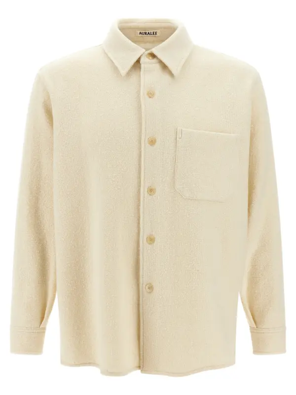 Overshirt tweed Homesupn AURALEE Beige