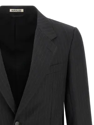 Pinstripe blazer Man AURALEE Gray