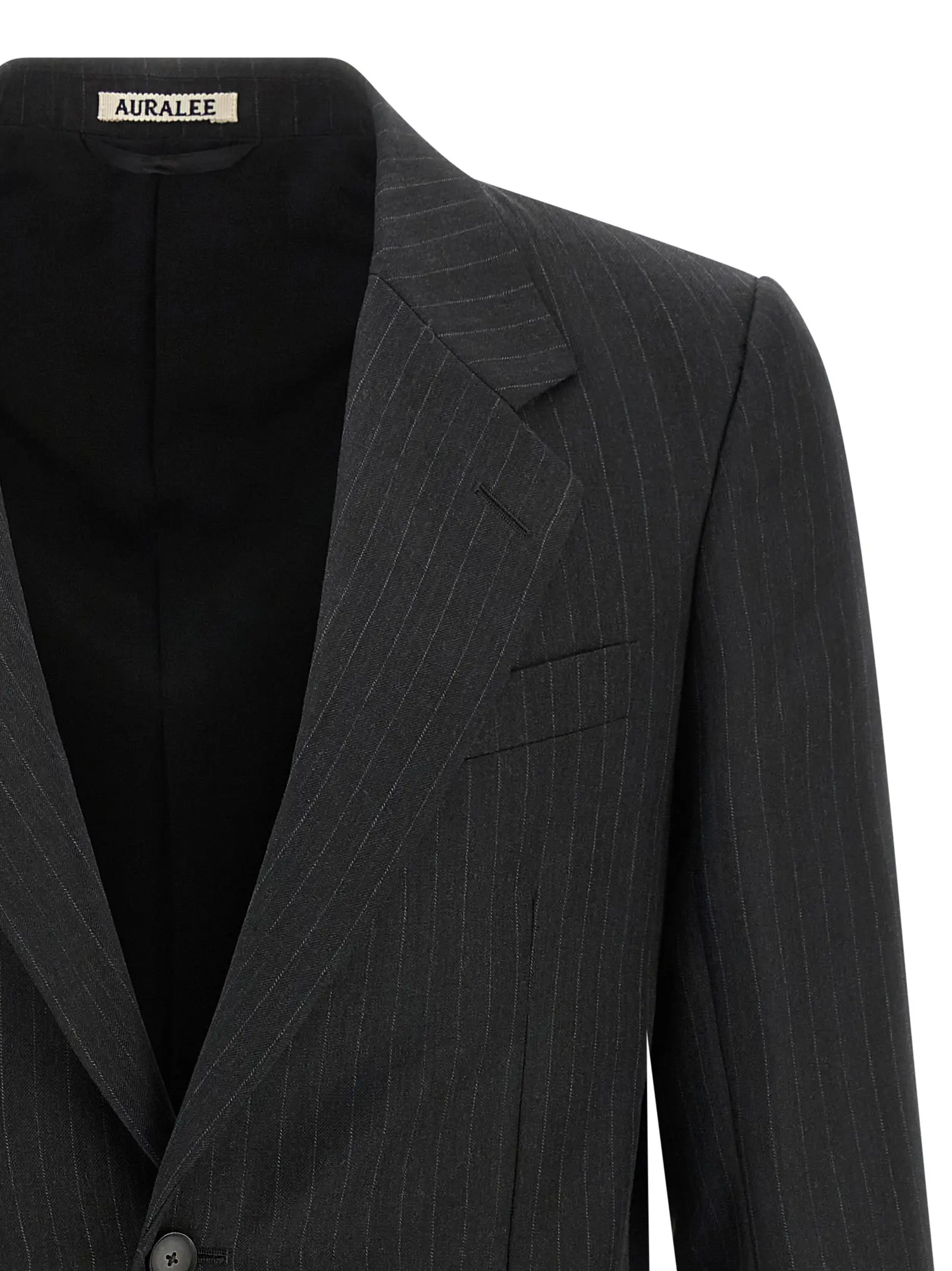 Піджак Pinstripe Auralee Сірий 3 Pinstripe blazer Man AURALEE Gray