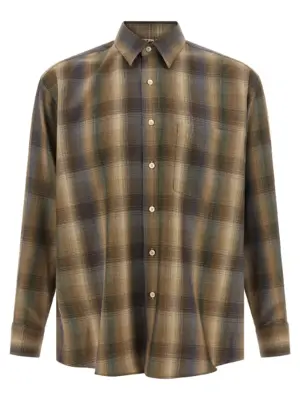 Ultra-fine wool shirt AURALEE Brown