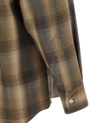 Ultra-fine wool shirt 100% wool AURALEE Brown