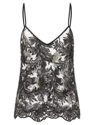 'Alba' top LE TWINS Black