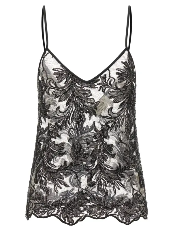 'Alba' top LE TWINS Black