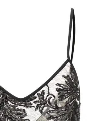 'Alba' top Woman LE TWINS Black