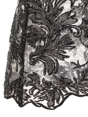 'Alba' top 100% polyester LE TWINS Black