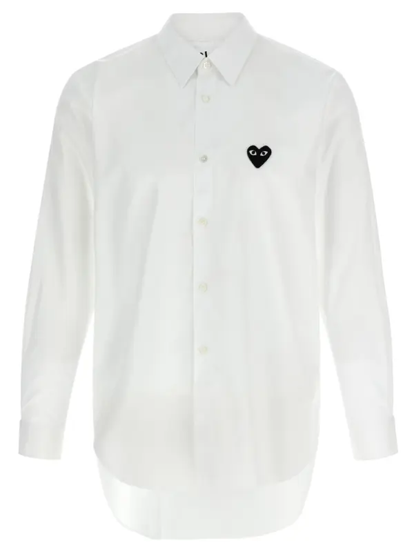 'Black Heart' shirt COMME DES GARÇONS PLAY White