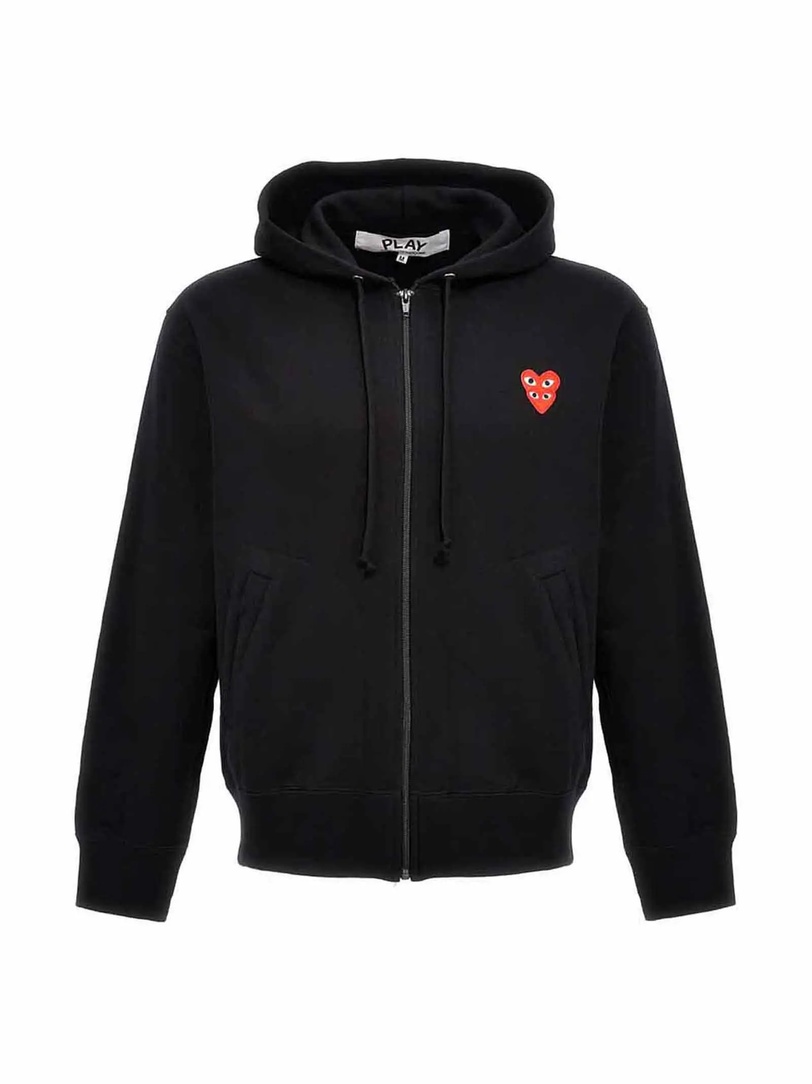 Худі Double Heart Comme Des Garçons Play Чорне 1 'Double Heart' hoodie COMME DES GARÇONS PLAY Black