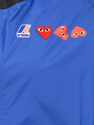 Comme Des Garçons Play x K-Way Jacket 100% nylon COMME DES GARÇONS PLAY Blue