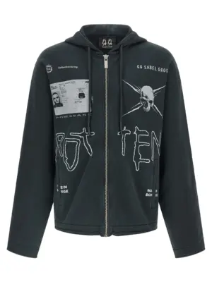 'Commission' hoodie 44 LABEL Black