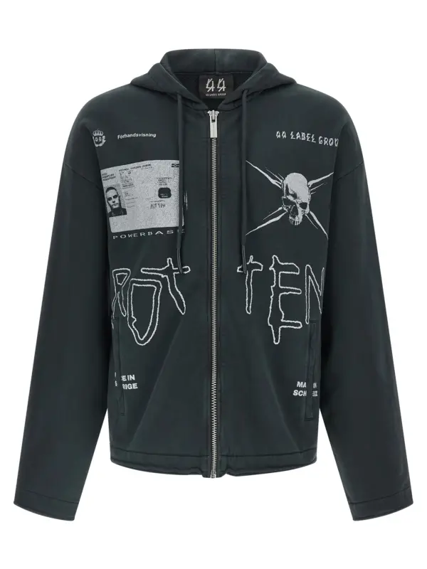 'Commission' hoodie 44 LABEL Black