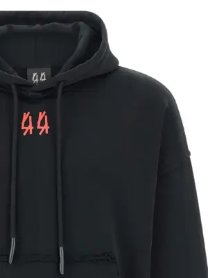 'Drip' hoodie Man 44 LABEL Black