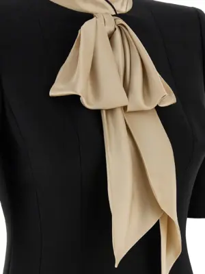 Valentino Garavani wool and silk dress 65% virgin wool 35% silk VALENTINO GARAVANI Black