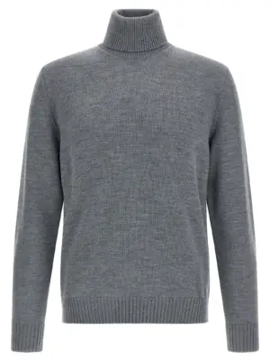 Wool turtleneck sweater BALLANTYNE Gray