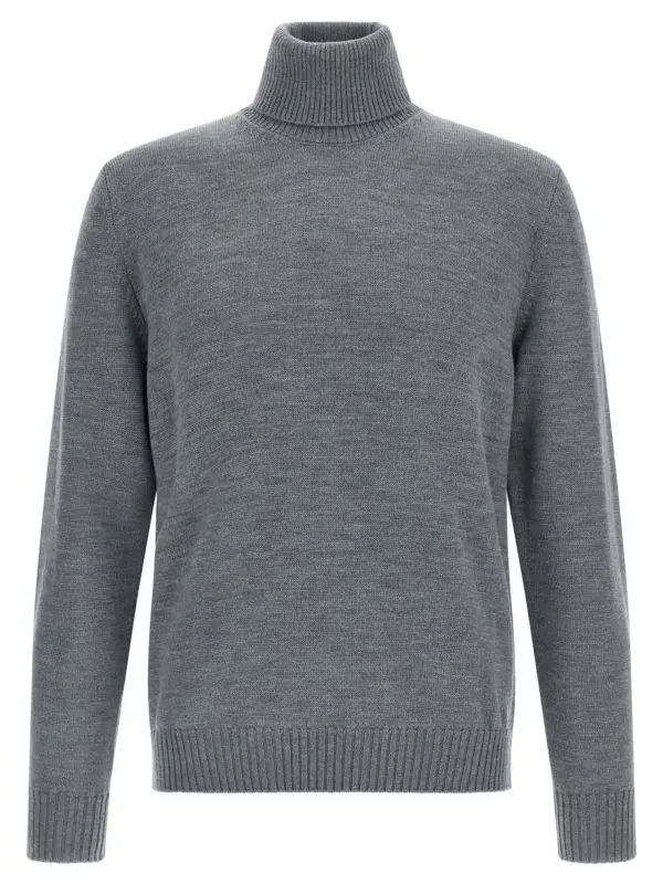 Wool turtleneck sweater BALLANTYNE Gray