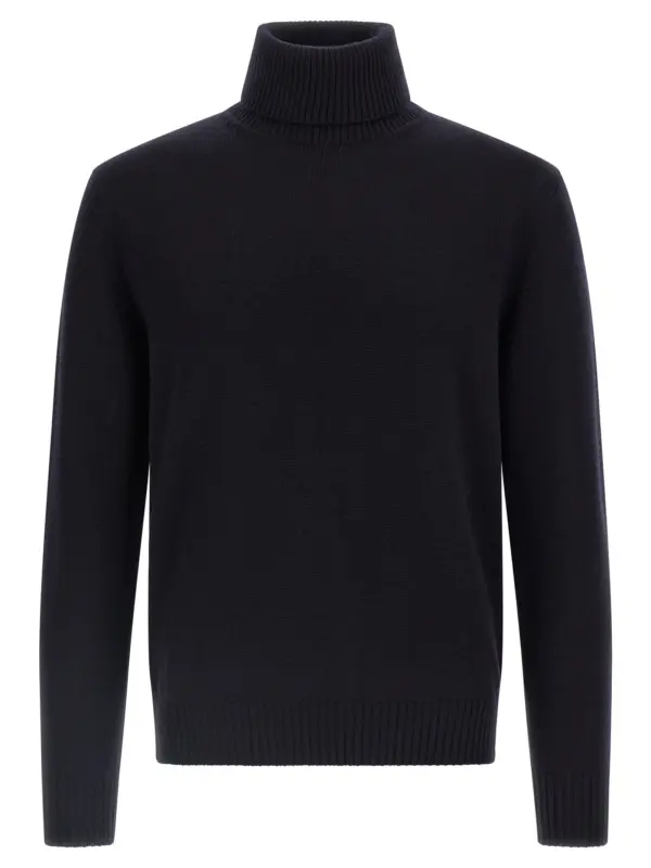 Wool turtleneck sweater BALLANTYNE Blue