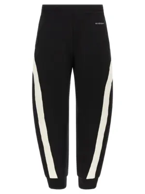 Satin insert joggers GIVENCHY White/Black