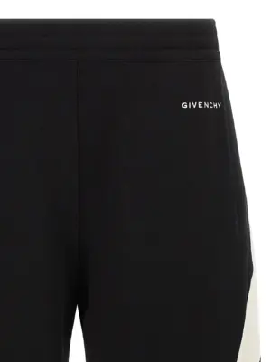 Satin insert joggers Man GIVENCHY White/Black