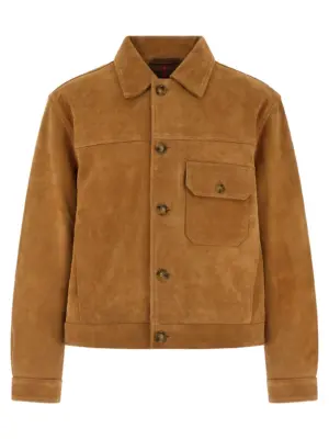 'Roughout' jacket BARACUTA Brown