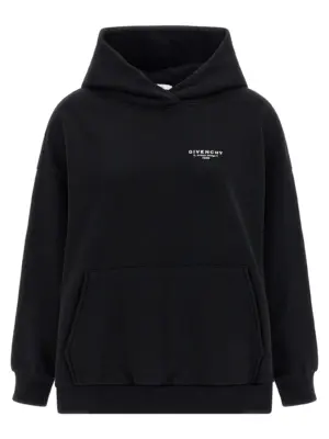 Logo print hoodie GIVENCHY White/Black